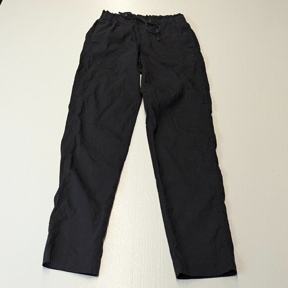 Theory Size 2 Linen Blend Black Drawstring Pants - Picture 14 of 14